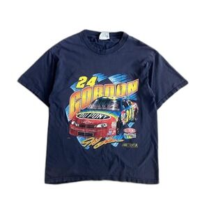 Vintage 1998 Jeff Gordon T-shirt #24 Dupont NASCAR Size L Shirt Double Sided